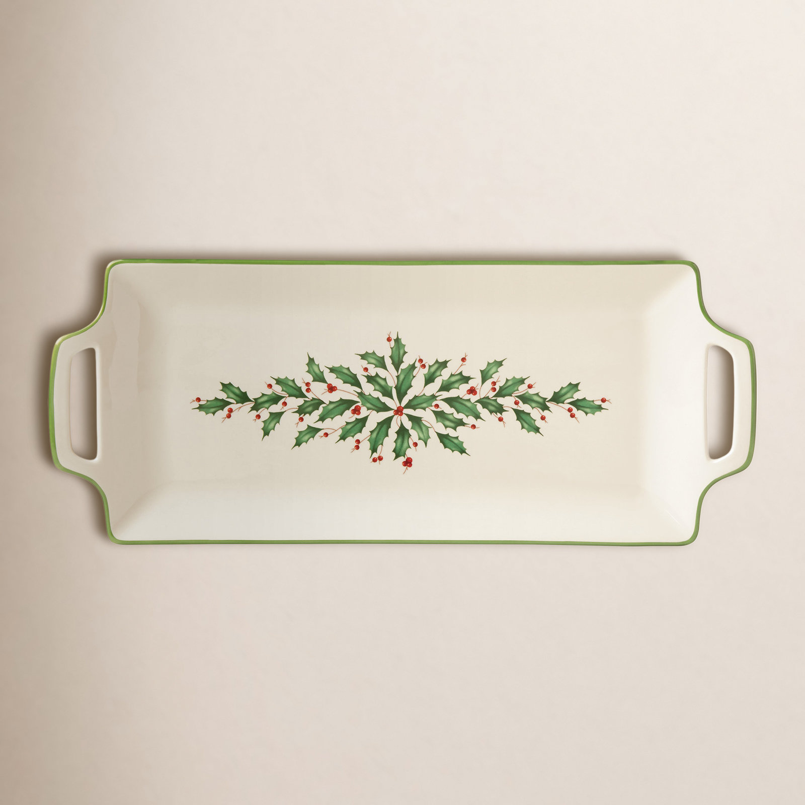 Holiday Porcelain Hors D'oeuvre Tray