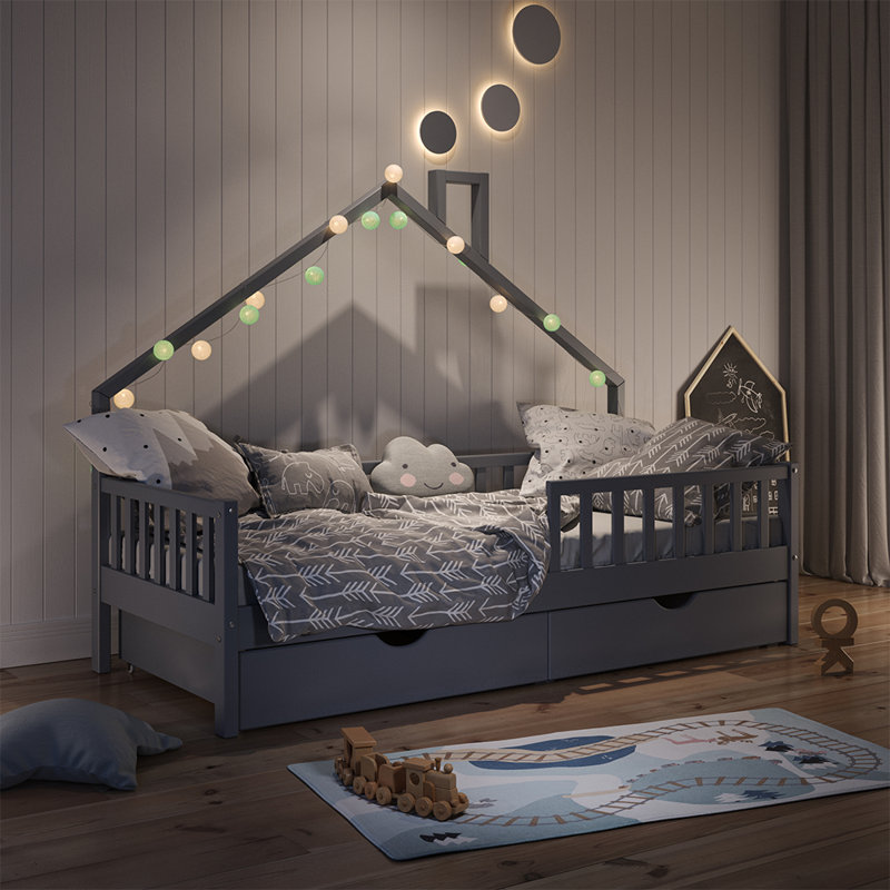 Omeo European Single (90 X 200 Cm) Standard Beds Functional Bed with Storage Included