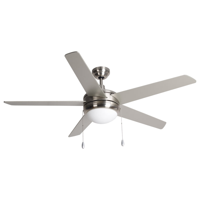 Mirage IV 52"5-Blade Indoor Ceiling Fan, Brushed Nickel, Brushed Nickel
