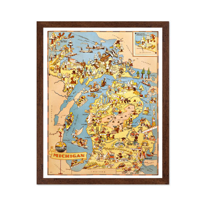 Carte illustrée du Michigan n ° 1