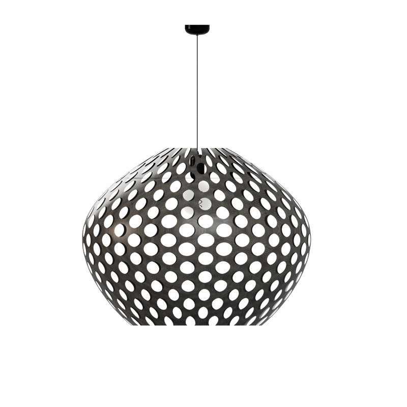 1 - Light Satin Pendant, 22" H x 36" W x 36" D