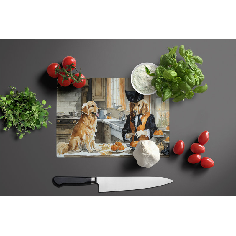 Planche à découper en verre Golden Retriever