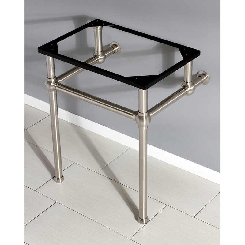 Pattes de lavabo console en laiton Kingston Brass Templeton, Nickel brossé