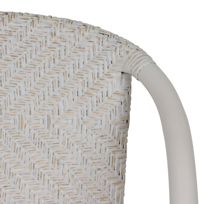 Maples Counterstool with Upholstered Seat, Off White/Natural, Counter Stool (24" Seat Height), White