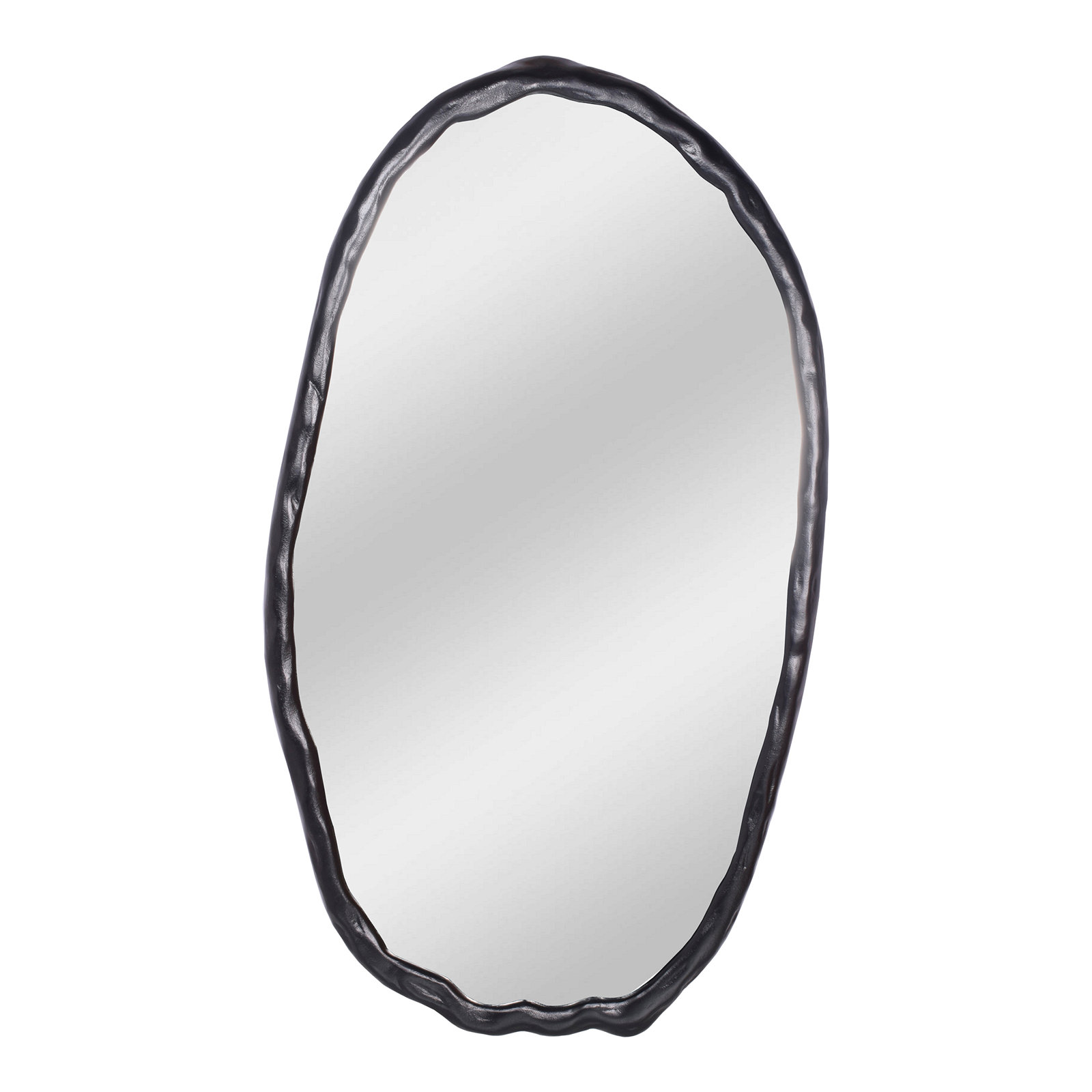 Nola 24" Accent Mirror, Black, 50" x 28"