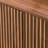 34.3" Modern Wavy Sideboard Curved Contour Design Storage Organizer Cabinet 2-Door Cabinet With Storage Function Suitable For Kitchen/Bedroom/Living Room Walnut 34.3"L X 15.7"W X 34.3"H