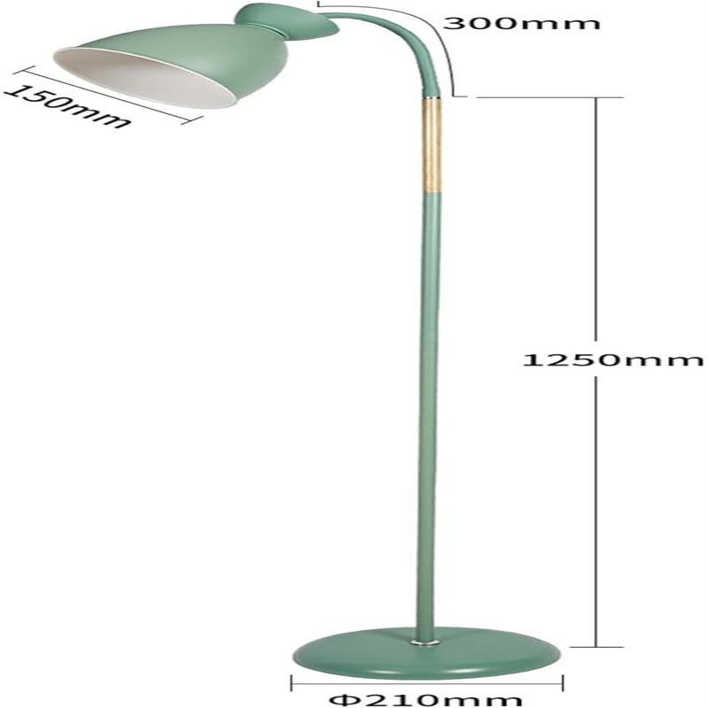 159cm Arched Floor Lamp, Green