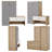 43" 3-Tone Shoe Storage Bench – Modern Organization with Seating