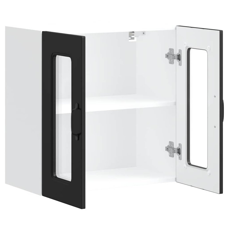 Armoire murale vidaXL, H 23,62 po x l 23,62 po x P 12,20 po, Noir
