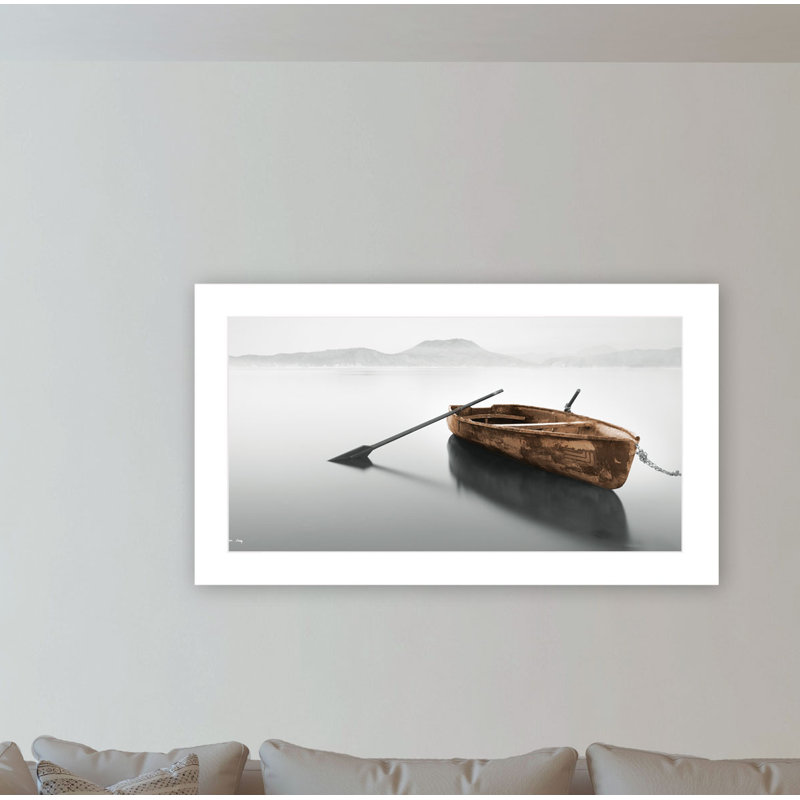 «Solitude» par Moises Levy, reproduction d'art sur papier encadrée, Cadre blanc