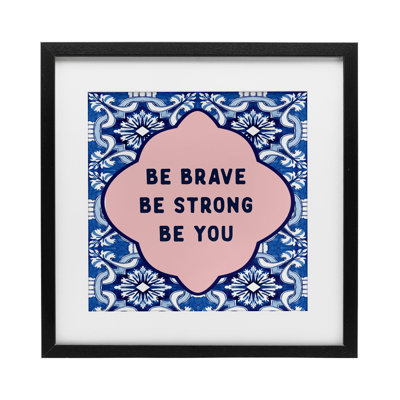 «Be You on Boho», reproduction sous verre encadrée