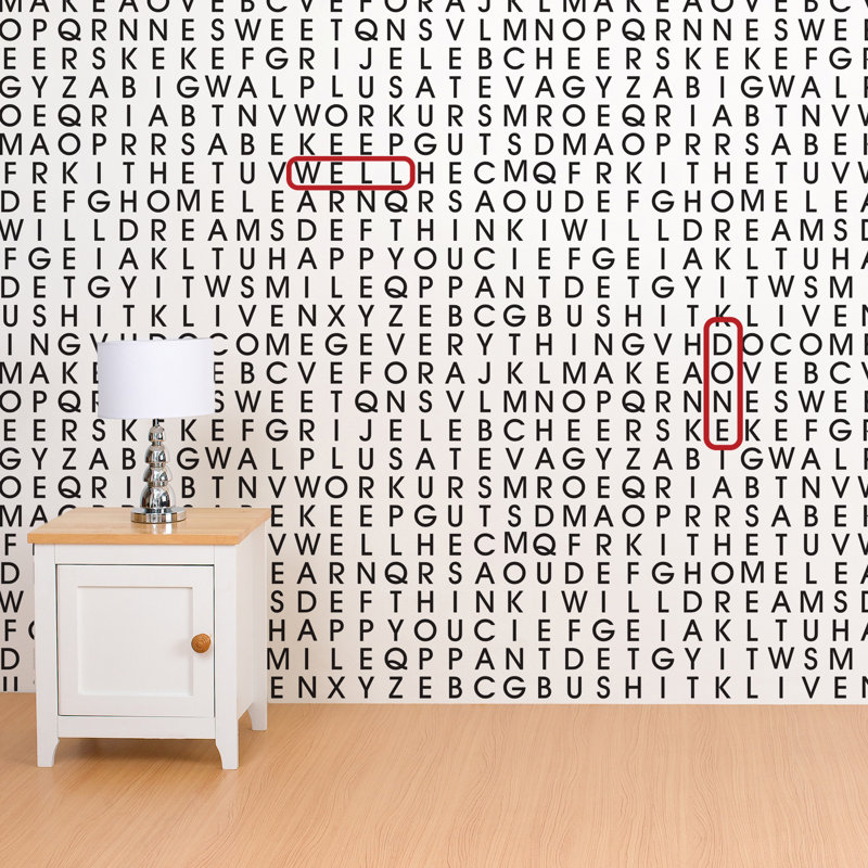Décalcomanie murale mots