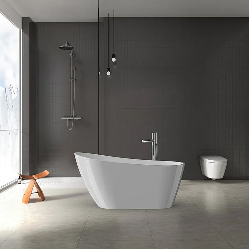Baignoire de trempage autoportante en acrylique