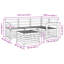 Vidaxl Outdoor Sofa Set 5 Pcs Solid Acacia Wood Garden Furniture Patio Seating