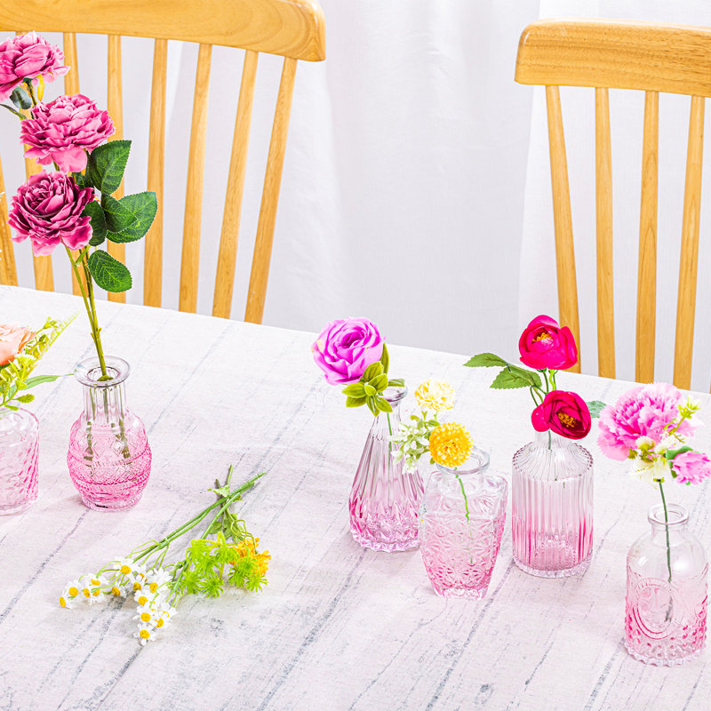 Debora Glass Table Vase, Pink