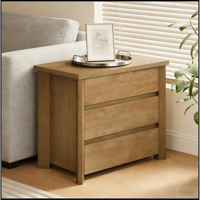 Sophisticated Nightstand with Drawer,Multipurpose Bedside Table
