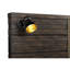 Lit de style industriel avec lampes de lecture et - 63,75 po Largeur, bois brun et capacité en bois massif, largeur