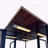 70" Display Cabinet with Glass Doors, Lights, and Pull-Out Shelf