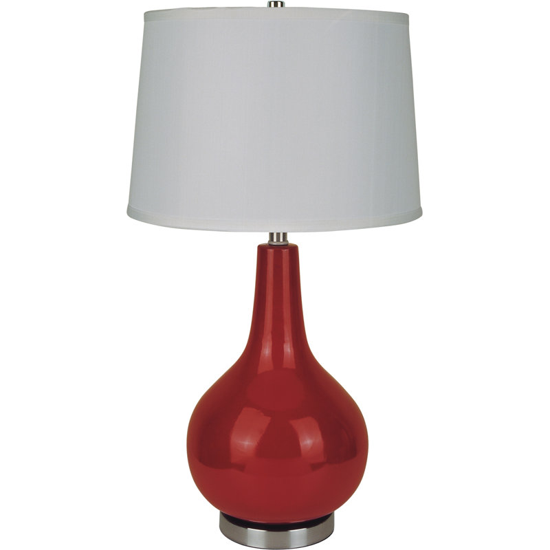 Ivalee Metal Table Lamp, Red