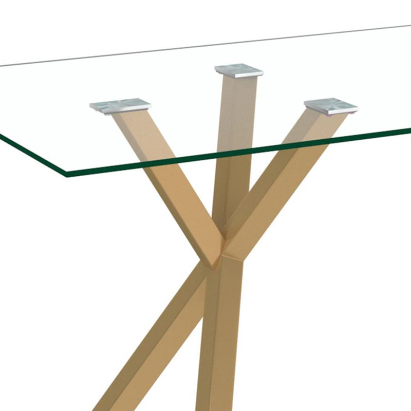 Table de salle à manger Banach, Or vieilli