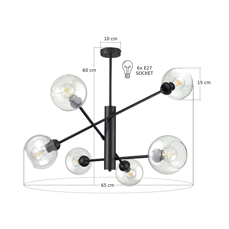 Illumo 6-light Flush Mount, White