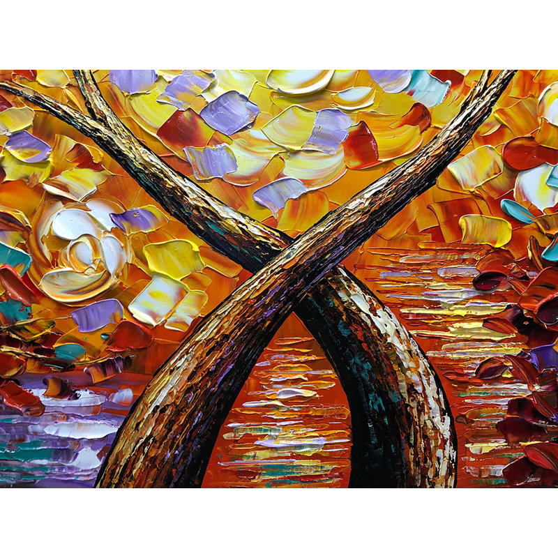 " Colorful Trees " Painting Print