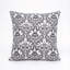Coussin décoratif carré à motif de crâne damassé orné, lot de 2, 50 x 50 cm, en polyester, pour une décoration gothique ou du Jour des Morts.