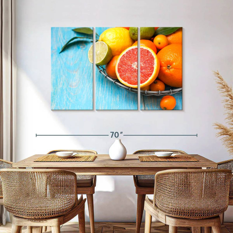 Yarlin Fresh Citrus Fruits, 36" H x 57" W