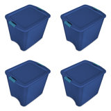 Sterilite 26 Gallon Latch & Carry Plastic Storage Tote Container Box