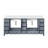 Double Bath Vanity with White Quartz Top-110821845