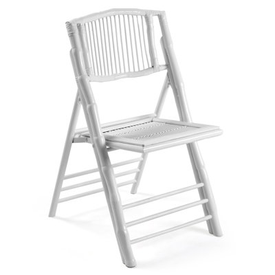 Patio White Wood Folding Chair(Set Of 1)