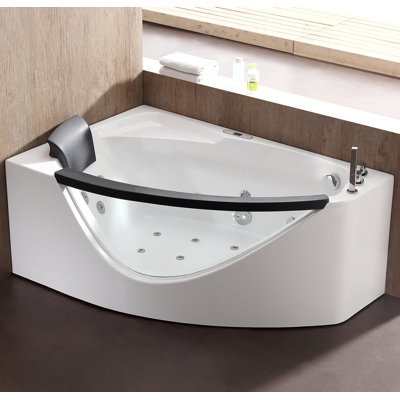 59'' x 39.4'' Whirlpool Bathtub with Faucet