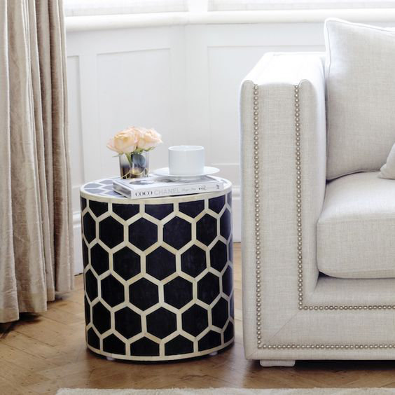 Solid + Manufactured Wood Accent Stool