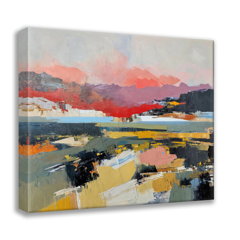 Abstract-Landscape-33  Giclee on Gallery Wrapped Canvas, 15" H x 15" W