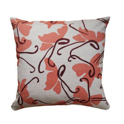 Butterfly Linen Throw Pillow