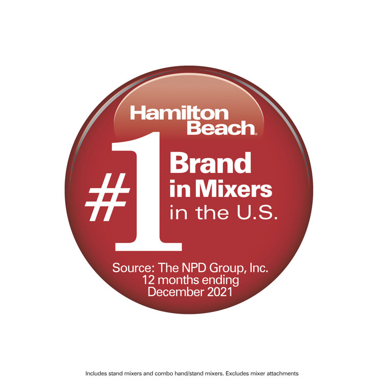 Hamilton Beach 64655 Classic 4 Quart 6 Speed Stand Mixer White