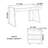 Rock slab countertop double-drawer writing desk-1737828268