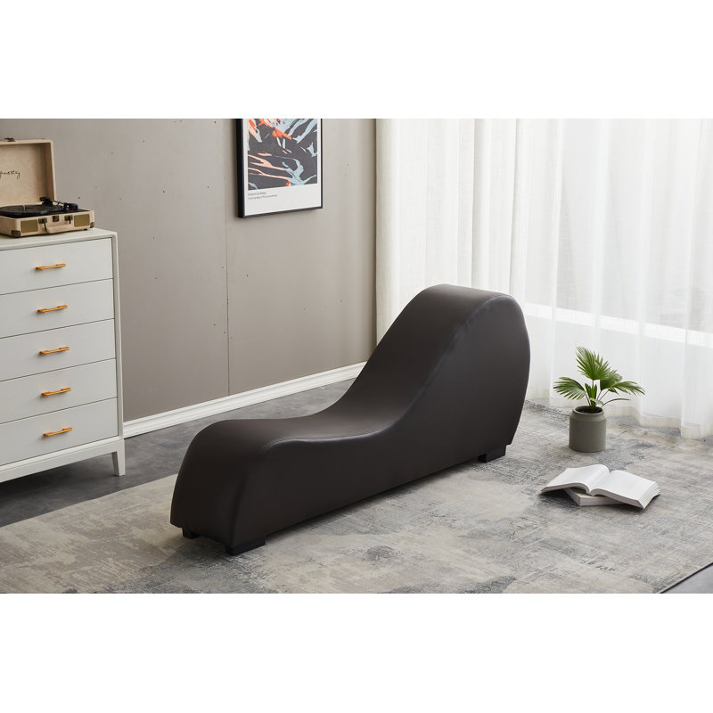 Chaise longue Appel, H 29 po x l 14 po x P 67 po, Brun