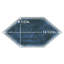 6-1 / 2 po Dorne Kayak X 12 1/2 po Carreau de porcelaine pour plancher et mur