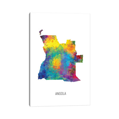 " Angola Map " by Michael Tompsett