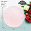 Set of 6, 13" Grey Glossy Shagreen Plastic Round Charger Plates for Wedding & Table Decor-129278423
