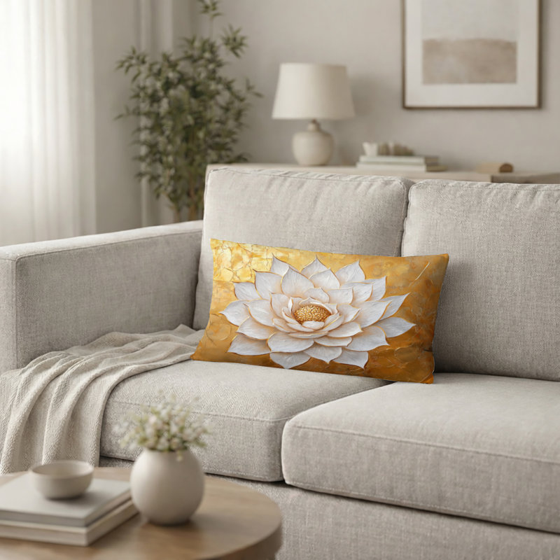 Coussin Golden Dream, H 12 po x l 20 po