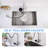Modern 3-in-1 High-Arc Pull-Down Sprayer Kitchen Faucet with 3 Function Spray Mode & Press-Type Glass Rinser-119222234