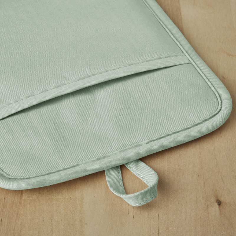 KitchenAid Ribbed Soft Silicone Potholder, Pistachio