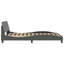 Structure de lit vidaXL gris foncé 137 x 190 cm-97706083-97706086