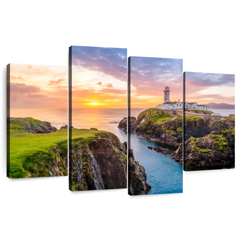 Aletra Fanad Head Lighthouse Sunset, 22" H x 36" W