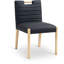 Chaise d'appoint en cuir Aimee-290815652-290815655