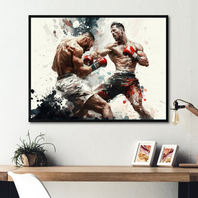 Boxers in Match III - reproduction sur toile