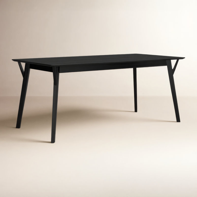Evanston 71" Wood Dining Table, Black
