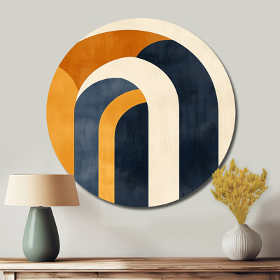 Livingon - Abstract Round Metal Wall Art
